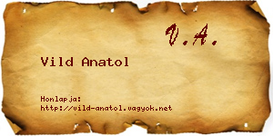 Vild Anatol névjegykártya